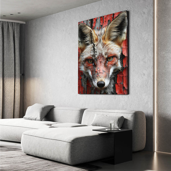 Crimson Gaze Fox Art | MusaArtGallery™