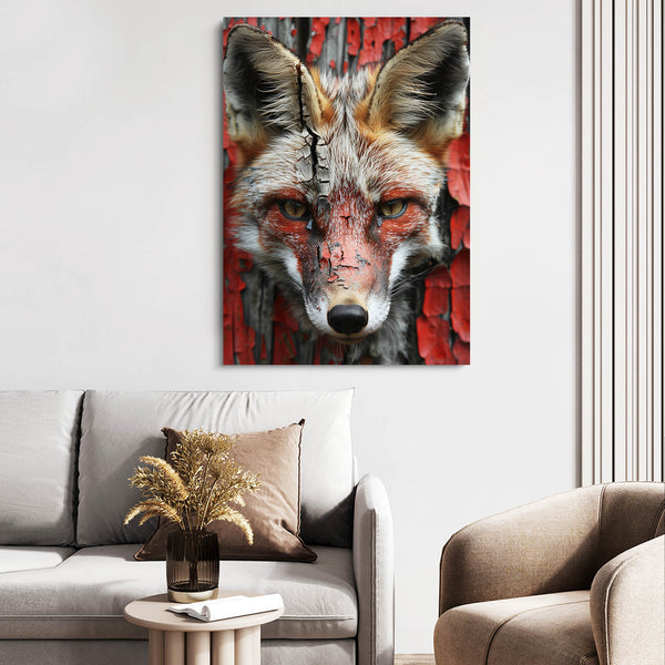 Crimson Gaze Fox Art | MusaArtGallery™