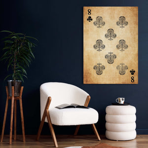 Eight of Clubs Canvas | MusaArtGallery™