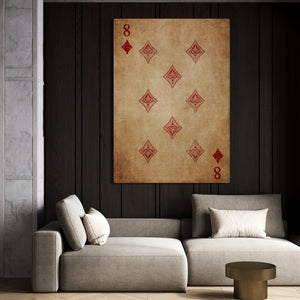 Eight of Diamonds Canvas | MusaArtGallery™