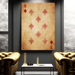 Eight of Diamonds Canvas | MusaArtGallery™