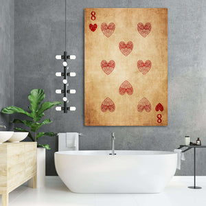 Eight of Hearts Canvas | MusaArtGallery™