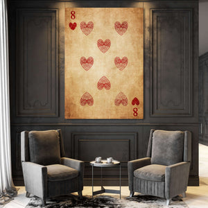 Eight of Hearts Canvas | MusaArtGallery™