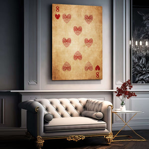 Eight of Hearts Canvas | MusaArtGallery™