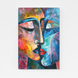 Face Large Colorful Wall Art