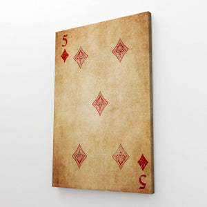 Five of Diamonds Canvas | MusaArtGallery™