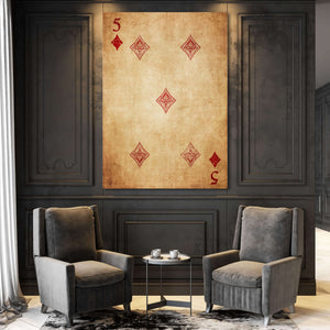 Five of Diamonds Canvas | MusaArtGallery™