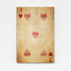 Five of Hearts Canvas | MusaArtGallery™