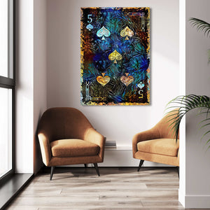 Five of Spades Canvas | MusaArtGallery™