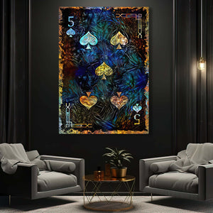 Five of Spades Canvas | MusaArtGallery™