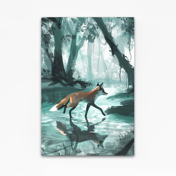 Forest Reflection Fox Art | MusaArtGallery™