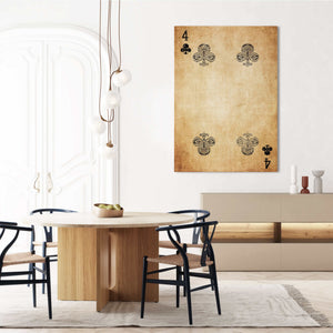 Four of Clubs Canvas | MusaArtGallery™