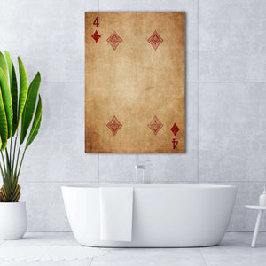 Four of Diamonds Canvas | MusaArtGallery™