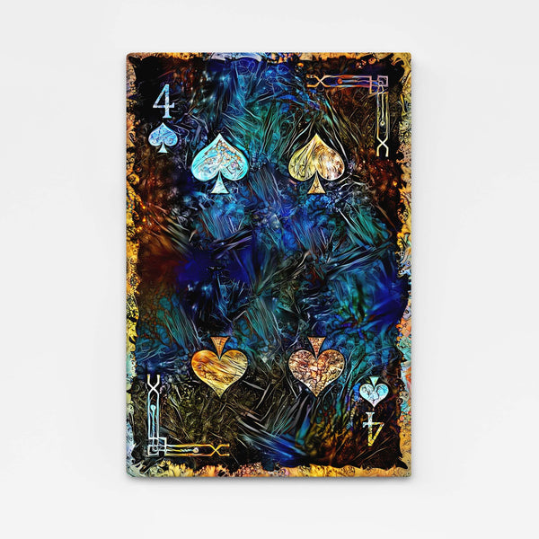Four of Spades Canvas | MusaArtGallery™