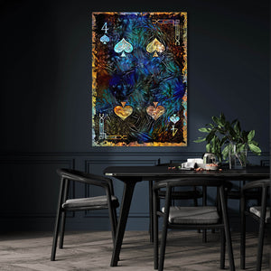 Four of Spades Canvas | MusaArtGallery™