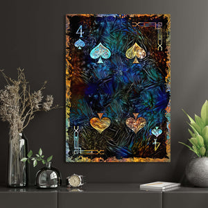 Four of Spades Canvas | MusaArtGallery™