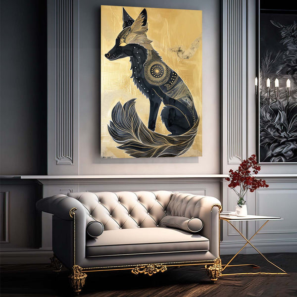 Arte de zorros para la decoración moderna