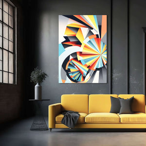 Geometric Colorful Abstract Wall art | MusaArtGallery™ 