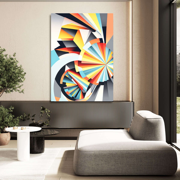 Geometric Colorful Abstract Wall art | MusaArtGallery™ 