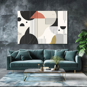 Geometric Abstract Art Canvas | MusaArtGallery™