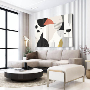 Geometric Abstract Art Canvas | MusaArtGallery™