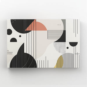 Geometric Abstract Art Canvas | MusaArtGallery™