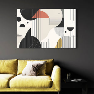 Geometric Abstract Art Canvas | MusaArtGallery™