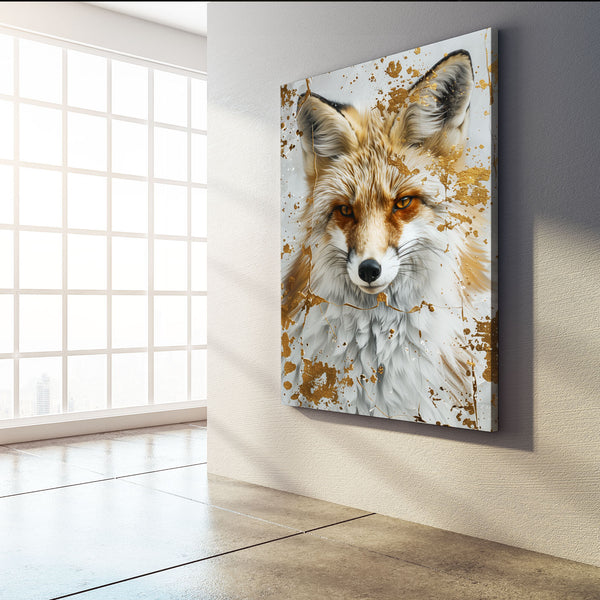 Golden Fox Gaze Fox Art | MusaArtGallery™