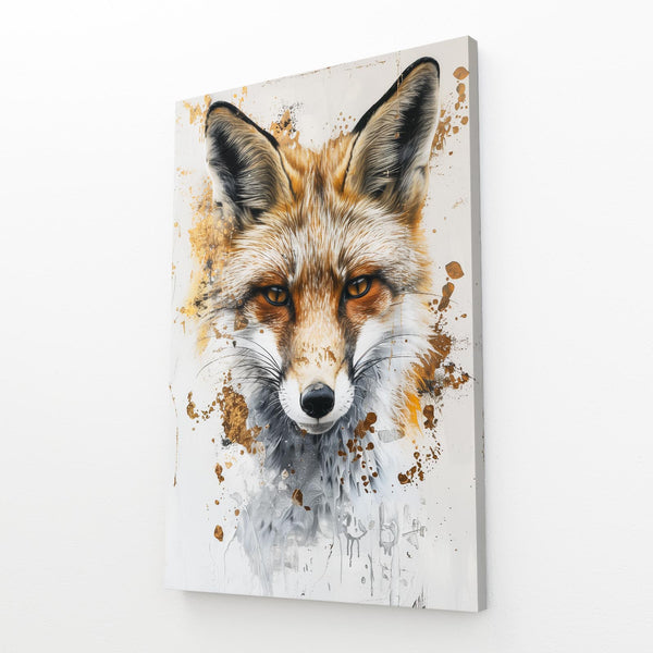 Golden Gaze Fox Art | MusaArtGallery™