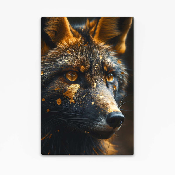 Golden Glimmer Fox Art | MusaArtGallery™