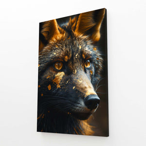 Golden Glimmer Fox Art | MusaArtGallery™