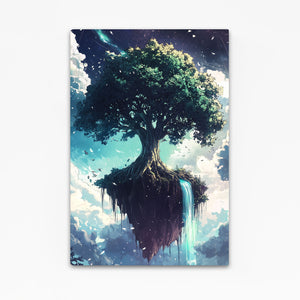 Green Tree Of Life Canvas Wall Art