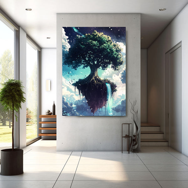 Green Tree Of Life Canvas Wall Art