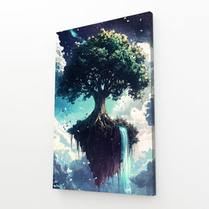 Green Tree Of Life Canvas Wall Art