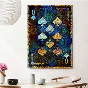 Eight of Spades Canvas  | MusaArtGallery™