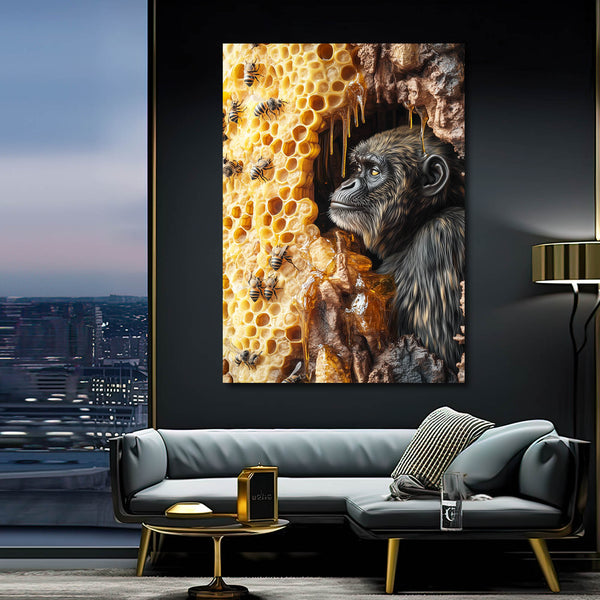 Honey Bees Monkey Art