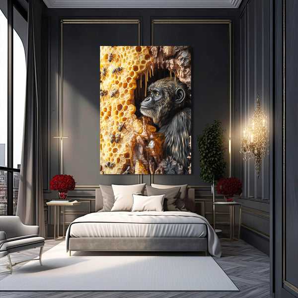 Honey Bees Monkey Art