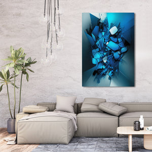 Indigo Abstract Wall Art | MusaArtGallery™