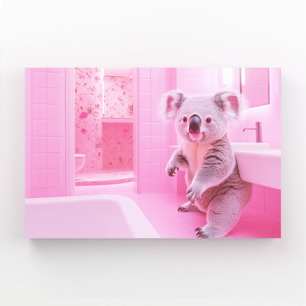 Koala Pink Wall Art