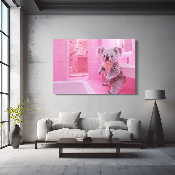 Koala Pink Wall Art