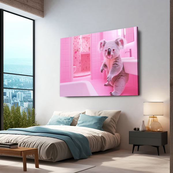 Koala Pink Wall Art