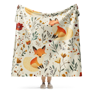 Little Fox Sherpa Blanket