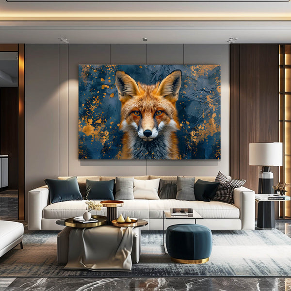 Midnight Gaze Fox Art | MusaArtGallery™