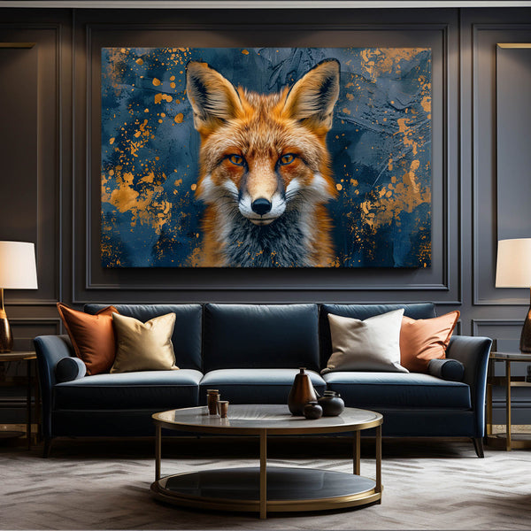 Midnight Gaze Fox Art | MusaArtGallery™