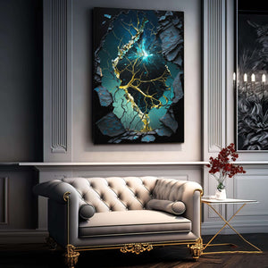 Navy Abstract Wall Art | MusaArtGallery™ 