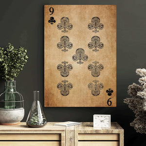 Nine of Clubs Canvas | MusaArtGallery™
