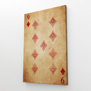 Nine of Diamonds Canvas | MusaArtGallery™