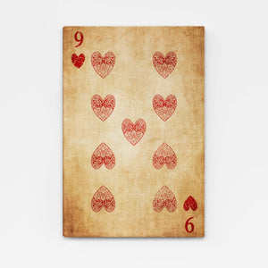Nine of Hearts Canvas | MusaArtGallery™