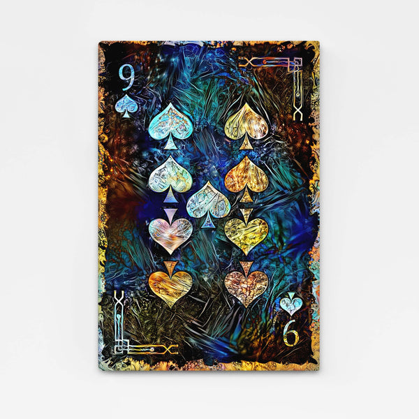 Nine of Spades Canvas | MusaArtGallery™