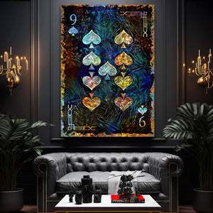 Nine of Spades Canvas | MusaArtGallery™